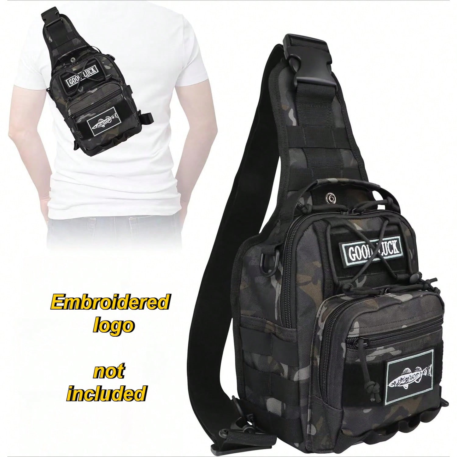 Edc Carry Backpack - Small Fishing Backpack Waterproof Molle EDC