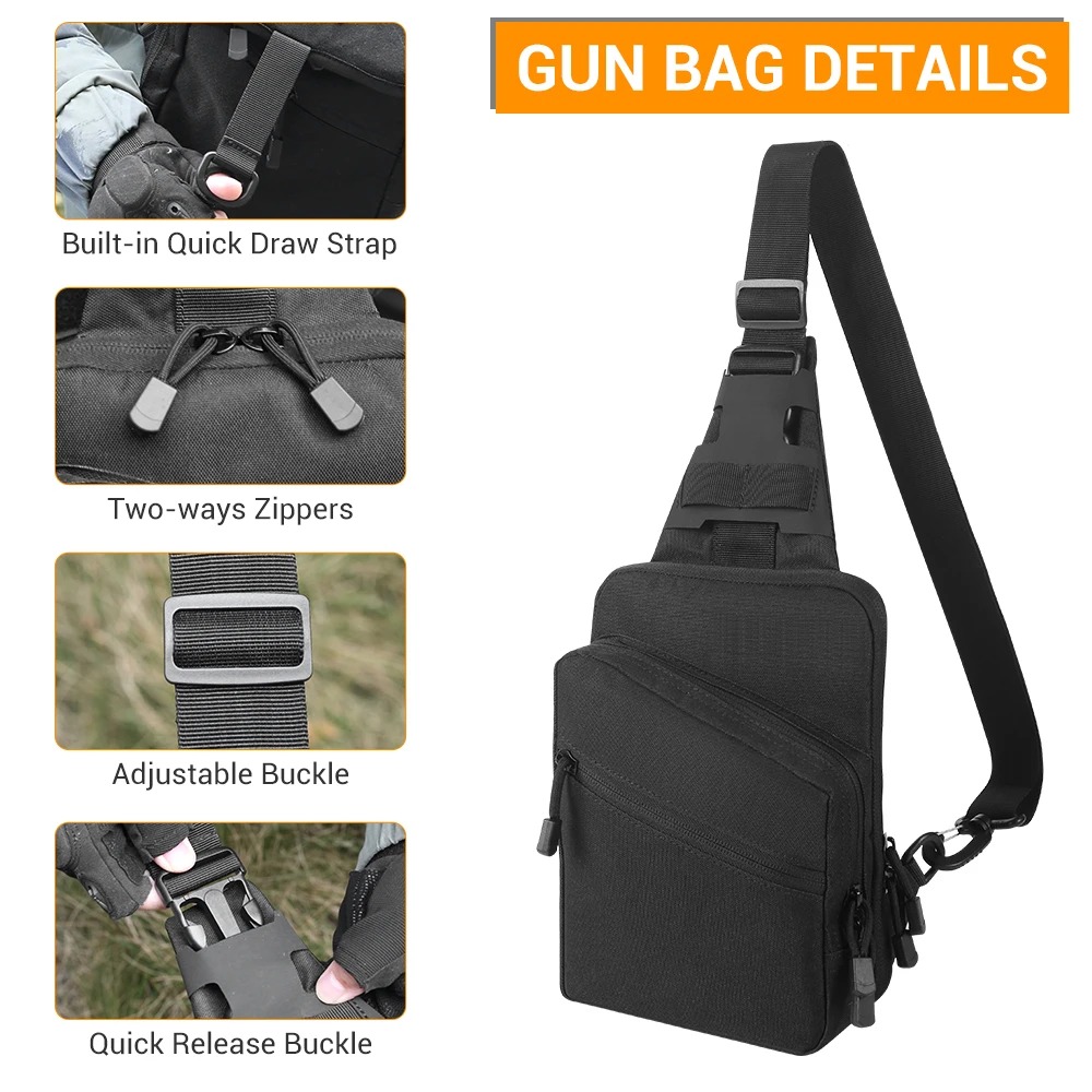 Tactical Pistol Gun Bag Concea - огляд і ціна Edc Concealed Carry Bag